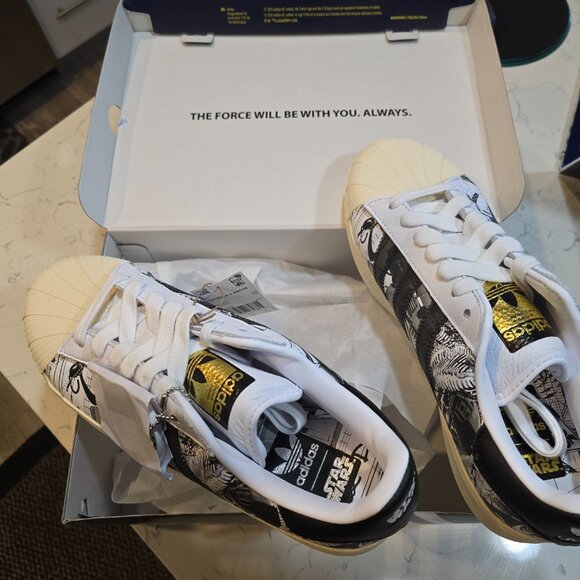 Star Wars x Nanzuka x adidas Originals Superstar XLG IF9249 MENS SIZE 10 NEW - Picture 4 of 16